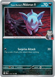 Team Rocket's Nidoran (114/182) [Scarlet & Violet: Destined Rivals]