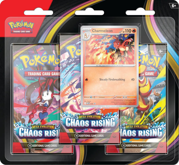 Mega Evolution: Chaos Rising 3 Pack Blister