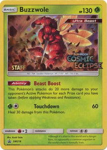 Buzzwole (SM218) (Staff Prerelease Promo) [Sun & Moon: Black Star Promos]
